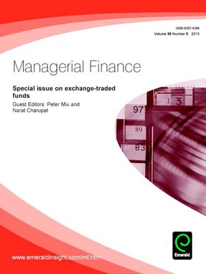 cover image of Managerial Finance, Volume 39, Issue 5